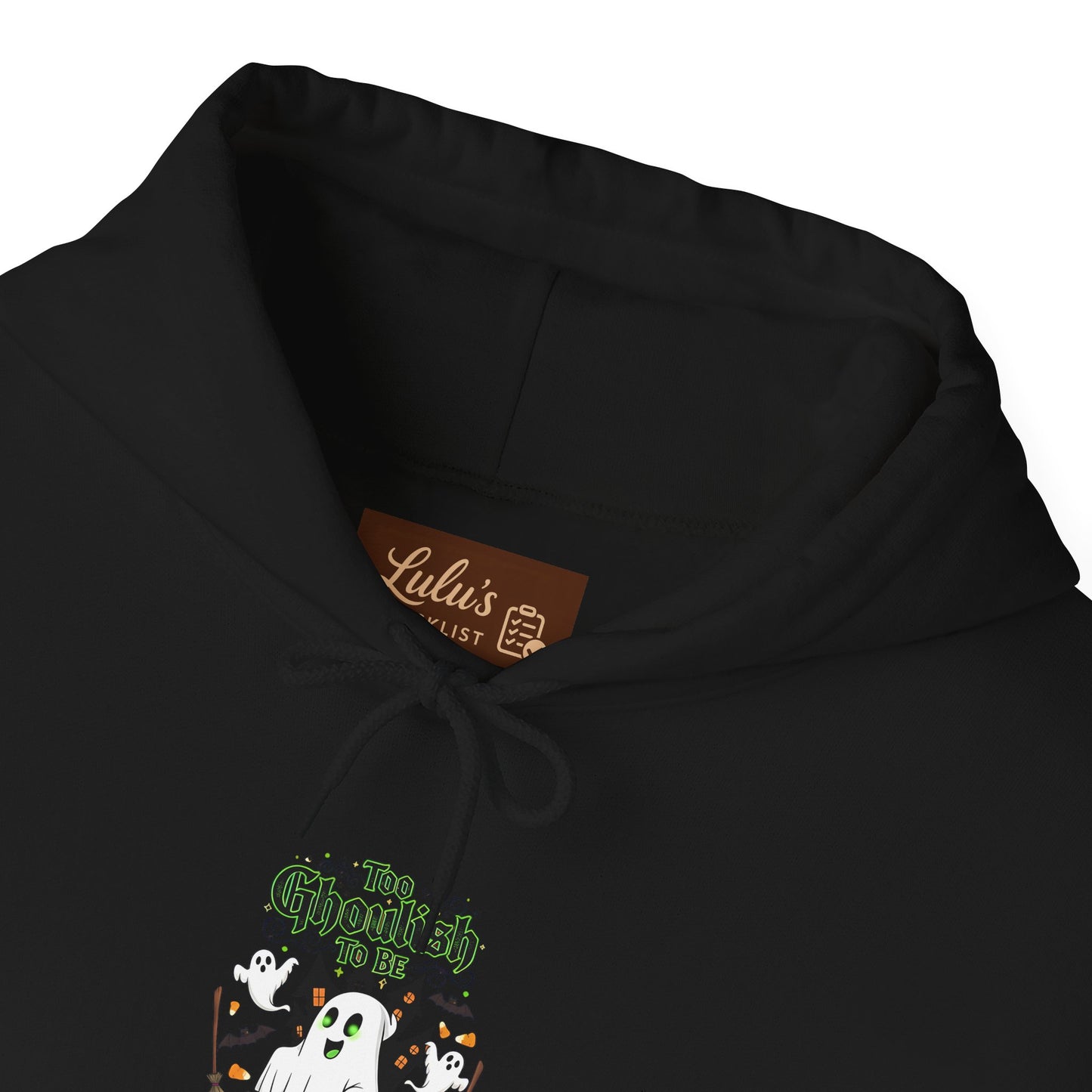 Too Ghoulish to Be Sweet Halloween Hoodie - Unisex Cozy Sweatshirt, Cute Ghost Design, Spooky Season Gift, Fall Comfort Wear